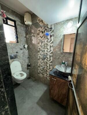 Bathroom in 2 BHK Apartment at Prakruti Park, Brahmand – for Sale