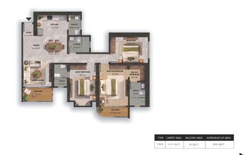 3 BHK Flat for Sale in Konadasapura, Bangalore