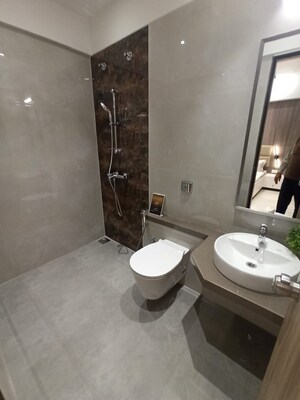 Bathroom in 3 BHK Apartment at Beharay Rathi Hillview Residency, Kothrud – for Sale