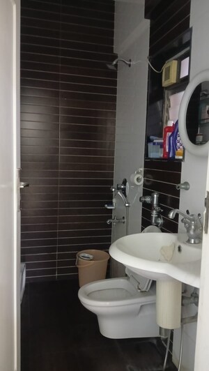 Bathroom in 3 BHK Apartment at Gundecha Marigold, Kandivali East – for Rent