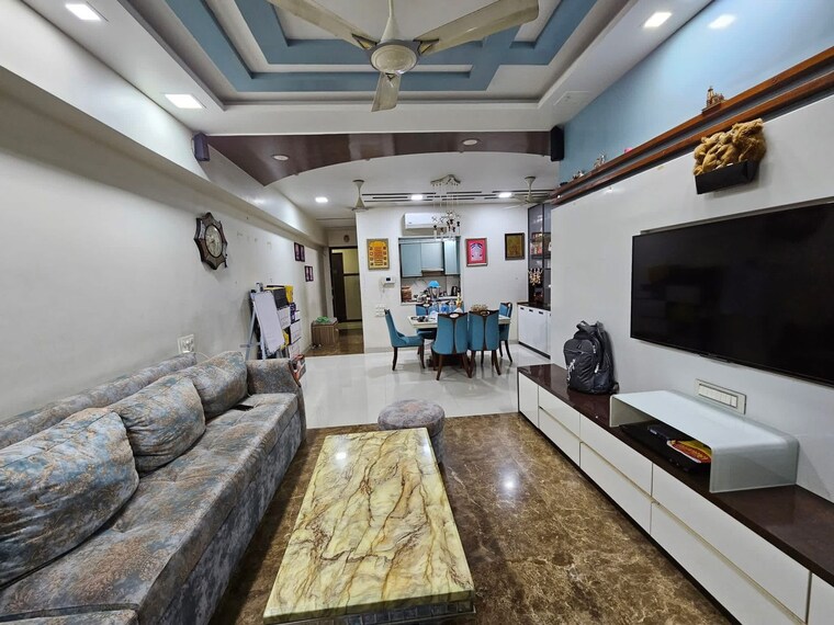 Living Room, rajesh-white-city 4 Bedroom 1763 Sq.Ft. Apartment In Kandivali East Mumbai 10748949