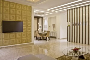 Living Room in 4 BHK Apartment at Vesu – for Rent