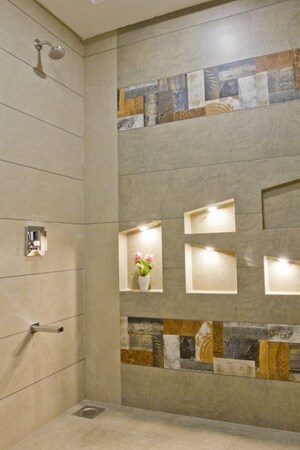 Bathroom in 4 BHK Apartment at Vesu – for Rent
