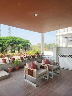 Balcony in  Villa at Prestige White Meadows Villas, Whitefield – for Rent