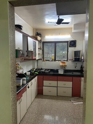 Kitchen in 2 BHK Apartment at Ashoka Upvan CHS, Thane West – for Rent