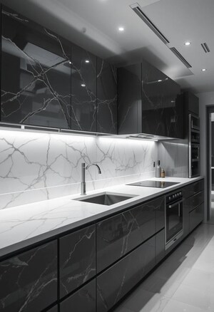 Kitchen in 2 BHK Apartment at Adani The Views, Ghatkopar East – for Sale