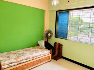 Bedroom in 1 BHK Apartment at Veena Nagar CHS, Mulund West – for Rent