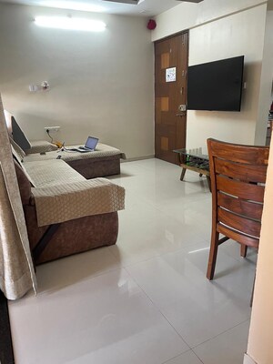 Living Room in 2 BHK Apartment at Atlanta Society, Wakad – for Rent
