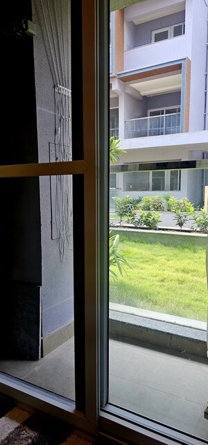 Balcony in 2.5 BHK Apartment at L&T Raintree Boulevard, Hebbal – for Rent
