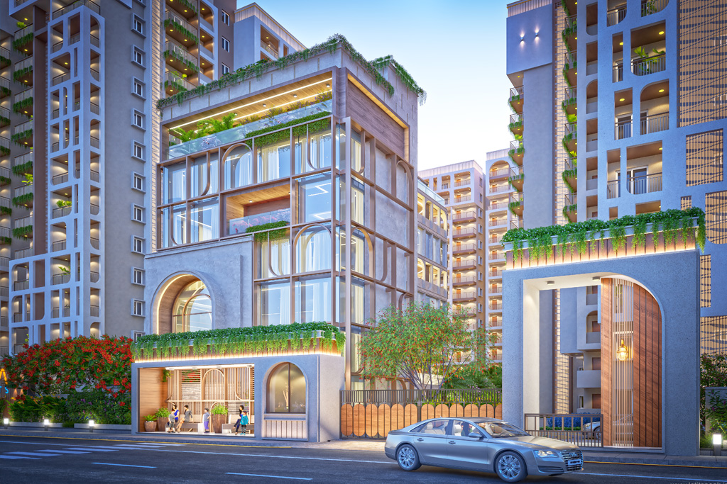 3 BHK 1755 Sq.Ft. Apartment in Udaya Skyvert