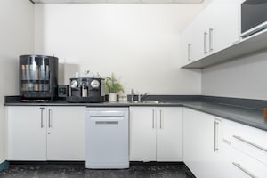 Kitchen in  Office Space at Golden Avenue – for Rent
