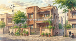  Independent House – Exterior View View at Kamrej - for Sale