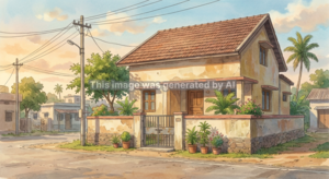  Independent House – Exterior View View at Thullur - for Sale