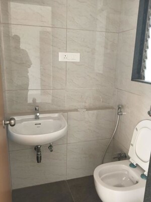 Bathroom in 3 BHK Apartment at Chandak 34 Park Estate, Goregaon West – for Rent