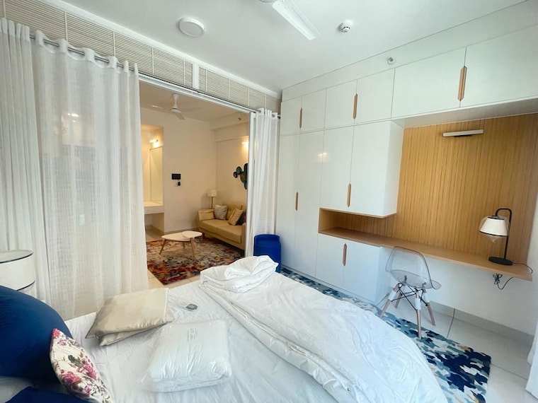 Bedroom, l-t-raintree-boulevard Studio 900 Sq.Ft. Apartment In Hebbal Bangalore 9682039