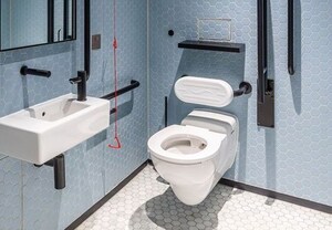 Bathroom in  Office Space at Omkar The Summit Business Bay, Andheri East – for Rent