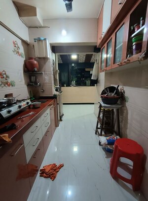 Kitchen in 1 BHK Builder Floor at Kopar Khairane – for Sale