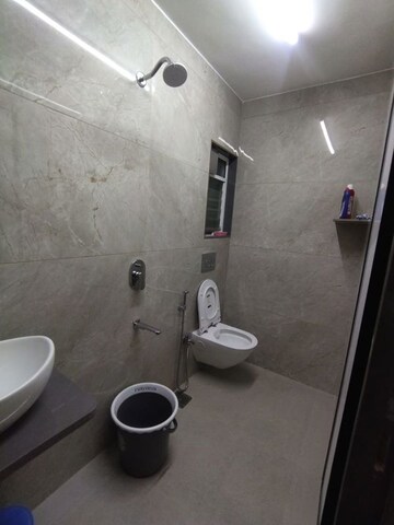 Bathroom in 2 BHK Apartment at Goel Ganga Hill Mist Garden, Kondhwa – for Rent