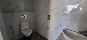 Bathroom in 2 BHK Apartment at Alliance Fortuna Blue, Lower Parel – for Rent