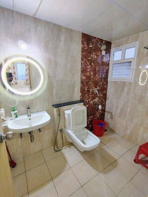 Bathroom in 3 BHK Apartment at Mantri Serenity, Kanakapura Road – for Rent