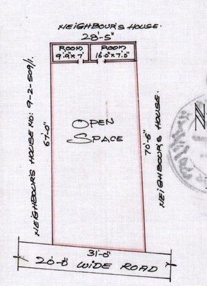  Plot – Map Location View at Langar Houz - for Sale