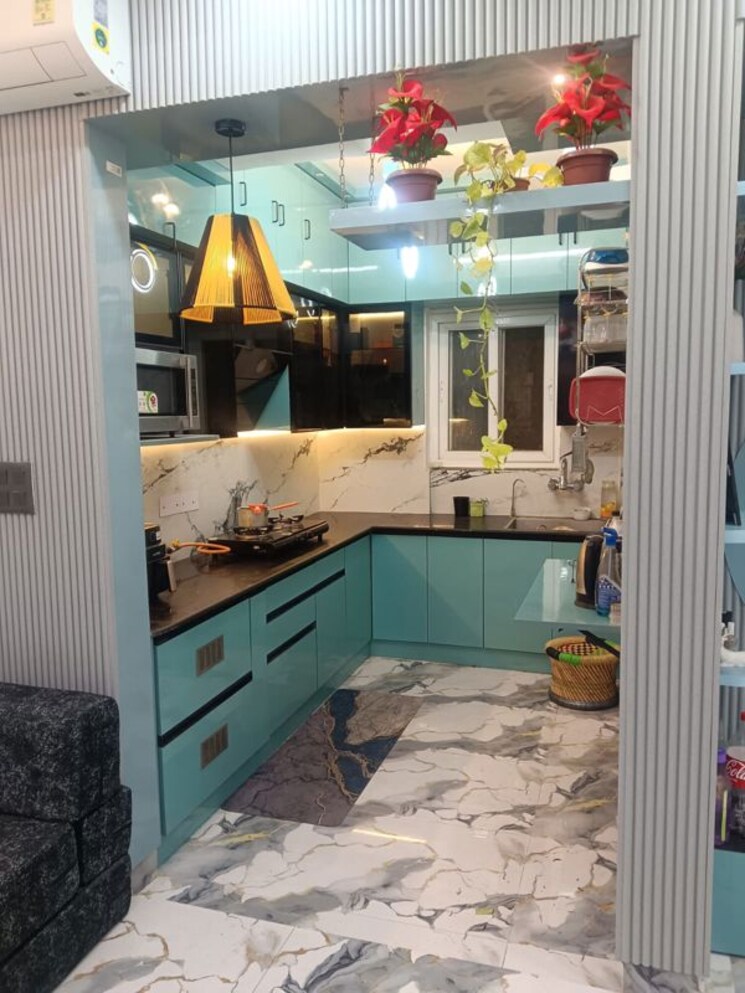 Kitchen, niti khand 3 Bedroom 1300 Sq.Ft. Builder Floor In Niti Khand Ghaziabad 9688717