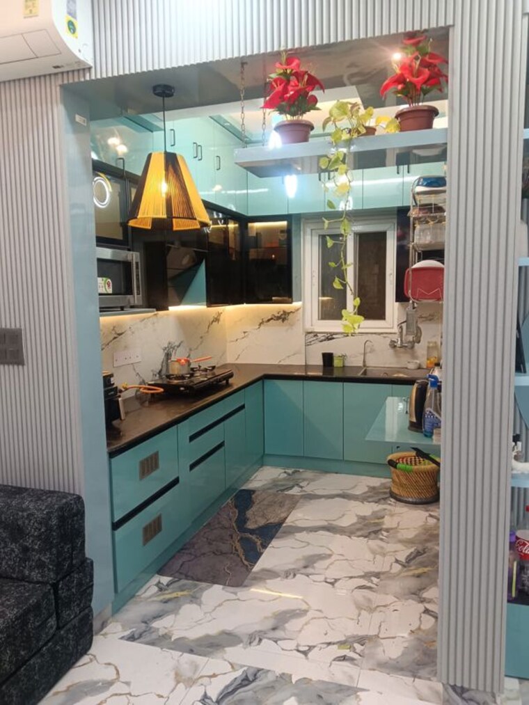 Kitchen, niti khand 3 Bedroom 1300 Sq.Ft. Builder Floor In Niti Khand Ghaziabad 9688717