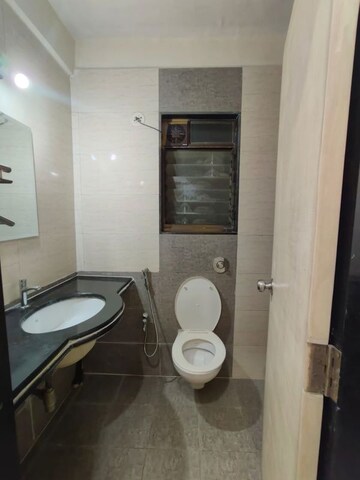 Bathroom in 2 BHK Apartment at Nisarg Hyde Park, Kharghar – for Rent