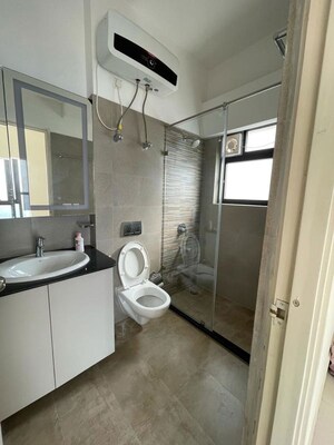 Bathroom in 3 BHK Apartment at Ruchi One Rajarhat, Rajarhat New Town – for Rent