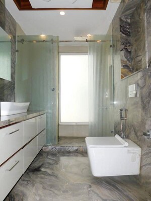 Bathroom in 4 BHK Builder Floor at Saket – for Rent