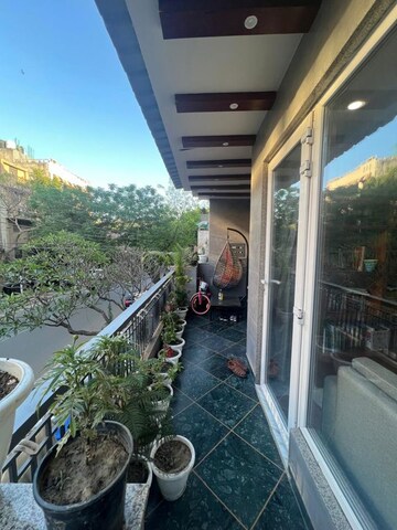 Balcony in 3 BHK Builder Floor at Chittaranjan Park – for Sale