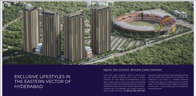 Exterior View, nsl-east-county 4 Bedroom 2964 Sq.Ft. Apartment In Uppal Hyderabad 9690664