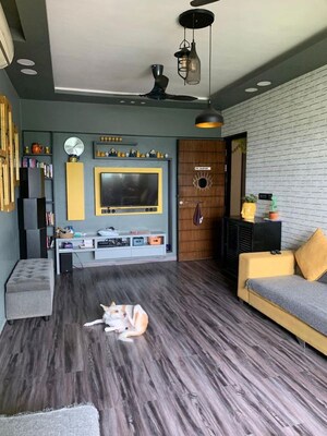 Living Room in 2 BHK Apartment at Lodha Splendora, Ghodbunder Road – for Rent