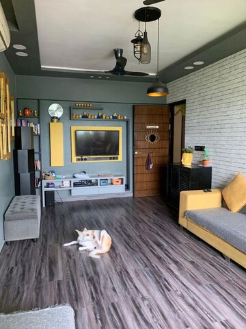 Living Room in 2 BHK Apartment at Lodha Splendora, Ghodbunder Road – for Rent