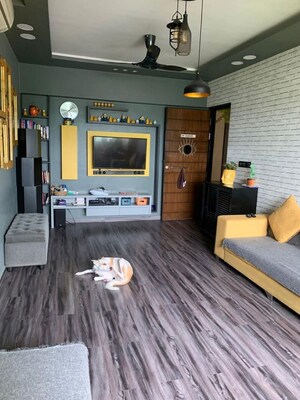 Living Room in 2 BHK Apartment at Lodha Splendora, Ghodbunder Road – for Rent