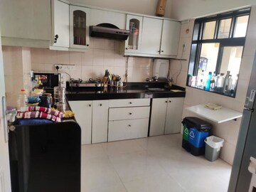 Kitchen in 3 BHK Apartment at Sutrim Apartment, Khar West – for Rent