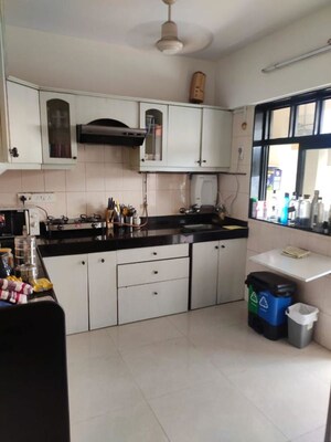 Kitchen in 3 BHK Apartment at Sutrim Apartment, Khar West – for Rent