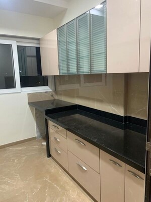 Kitchen in 3 BHK Apartment at Shapoorji Pallonji The Designate, Khar West – for Rent