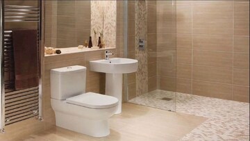 Bathroom in 1 BHK Apartment at Bharat Vihar  – for Rent