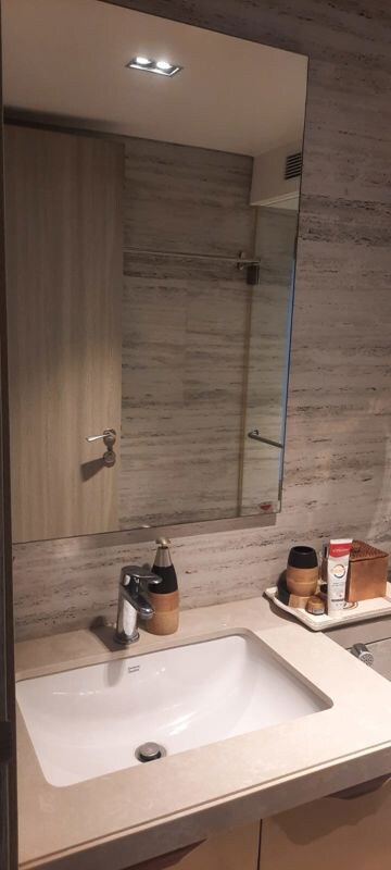 Bathroom in 3 BHK Apartment at Rustomjee Paramount, Khar West – for Rent