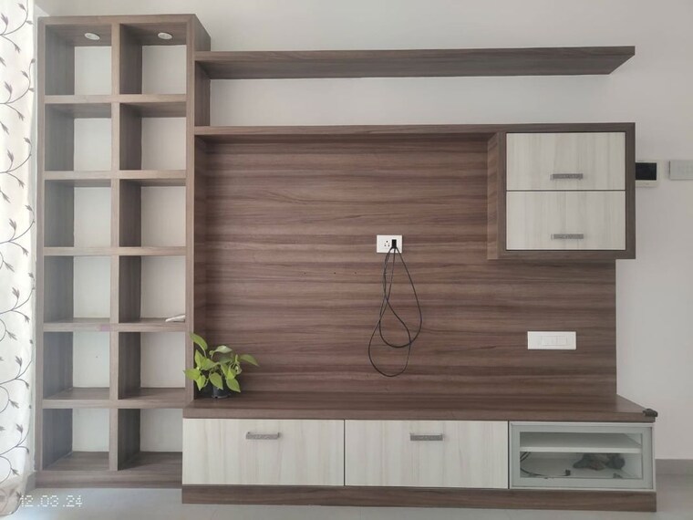 Living Room, florida-river-bank 2 Bedroom 636 Sq.Ft. Apartment In Mundhwa Pune 9689330