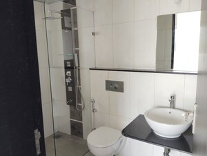 Bathroom in 3 BHK Apartment at Kolte Patil 24K Sereno, Baner – for Rent