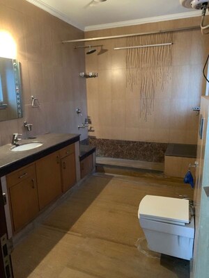 Bathroom in 3 BHK Builder Floor at Kohli One Malibu Town Plot, Sector 47 – for Rent