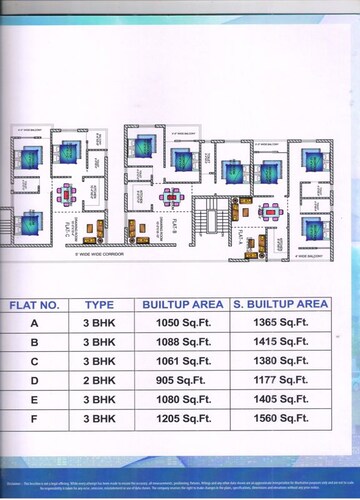 Floor Plan in 2 BHK Apartment at Shukla Colony – for Sale