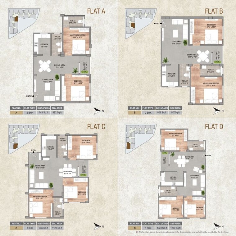 Floor Plan, champasari 2 Bedroom 938 Sq.Ft. Apartment In Champasari Siliguri 9547009