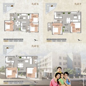 Floor Plan in 2 BHK Apartment at Champasari – for Sale