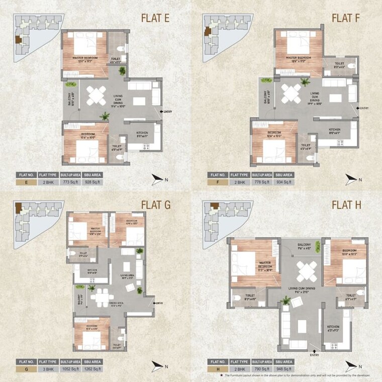 Floor Plan, champasari 2 Bedroom 892 Sq.Ft. Apartment In Champasari Siliguri 9515620