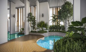 Balcony in 3 BHK Apartment at Rustomjee Uptown Urbania, Majiwada – for Sale