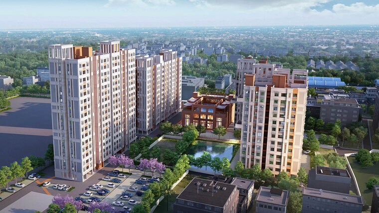 Exterior View, dosti-greater-thane 1 Bedroom 385 Sq.Ft. Apartment In Kalher Thane 9696135