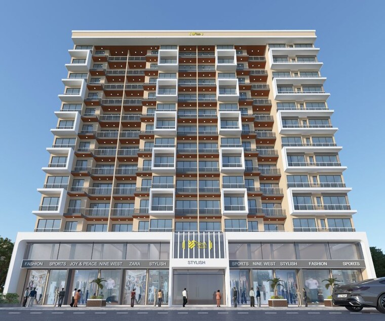 Exterior View, pushpak nagar 2 Bedroom 1030 Sq.Ft. Apartment In Pushpak Nagar Navi Mumbai 9697016